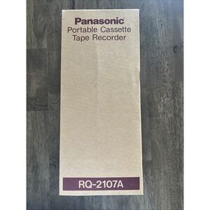 Vintage Panasonic RQ-2107A Portable Cassette Tape Recorder Brand New In Box!